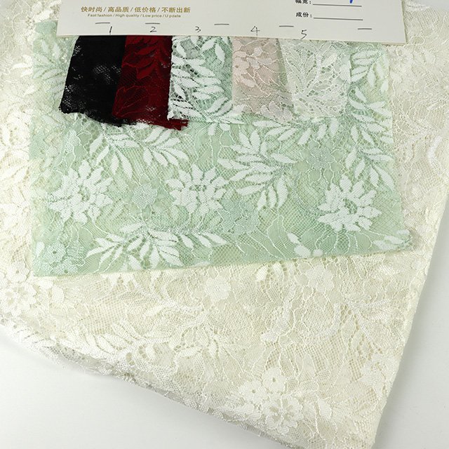 The Popular Embroidery Lace Fabric White Chantilly French Laces Fabrics For Women