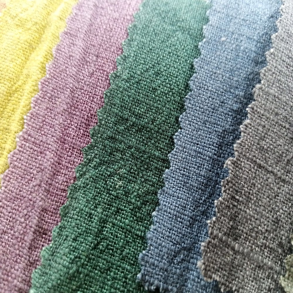 2024 Clothing material ramie blend yarn-dyed technology from ramie cotton textile
