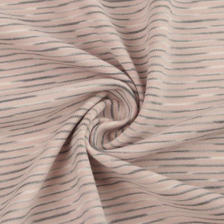 Customized High Elastic 240Gsm Strip Imitation Cotton 81% Nylon 19% Spandex Fabric For Sports Leggings Yoga Clothing