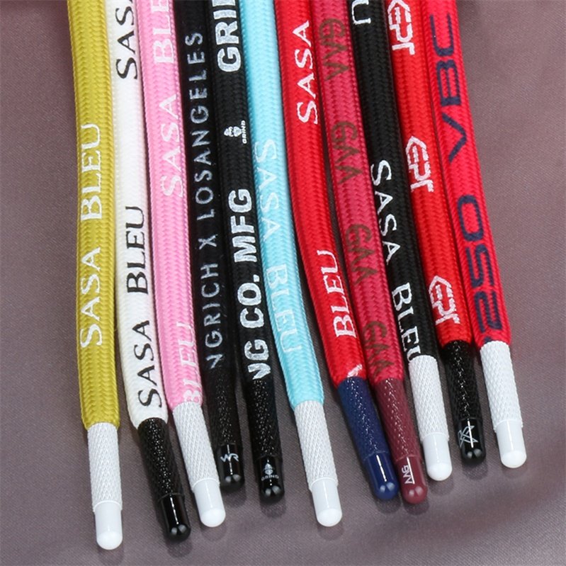 New Design High Quality Custom Logo Metal Aglet Hoodie Rope Hoodie Laces Cords