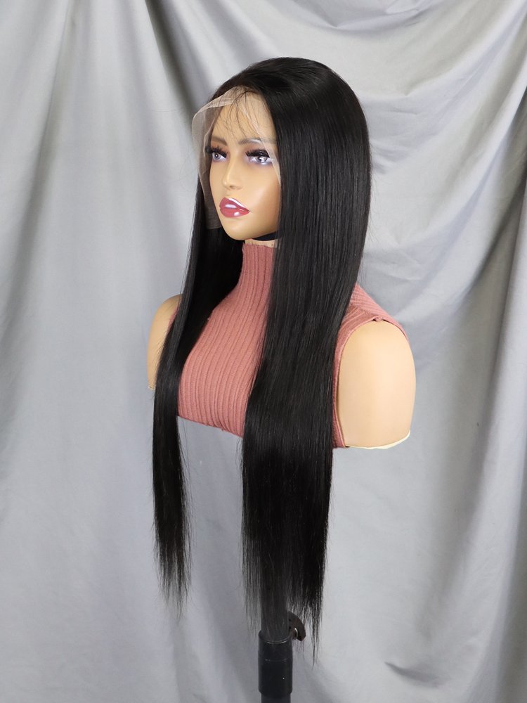Wholesale Cambodian Wig Supplier 13x4 Straight Lace Front Wig 12A Raw Human Hair Natural Color Lace Frontal Wigs For Black Women