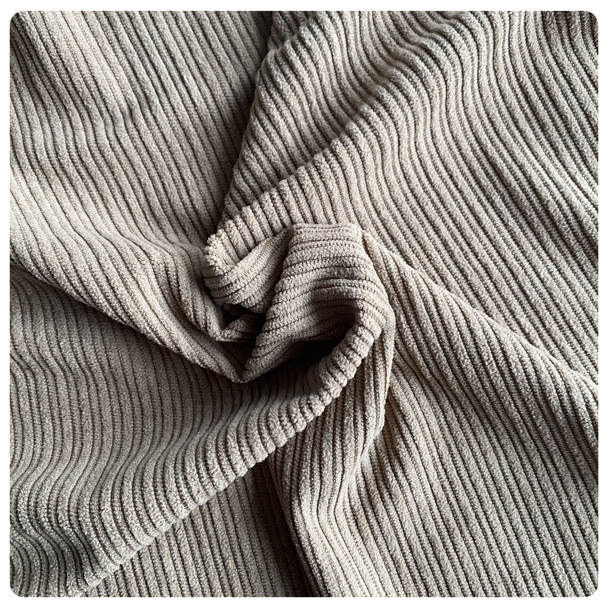 100% polyester 14 strips sub wale warp knitting corduroy fabric for garment