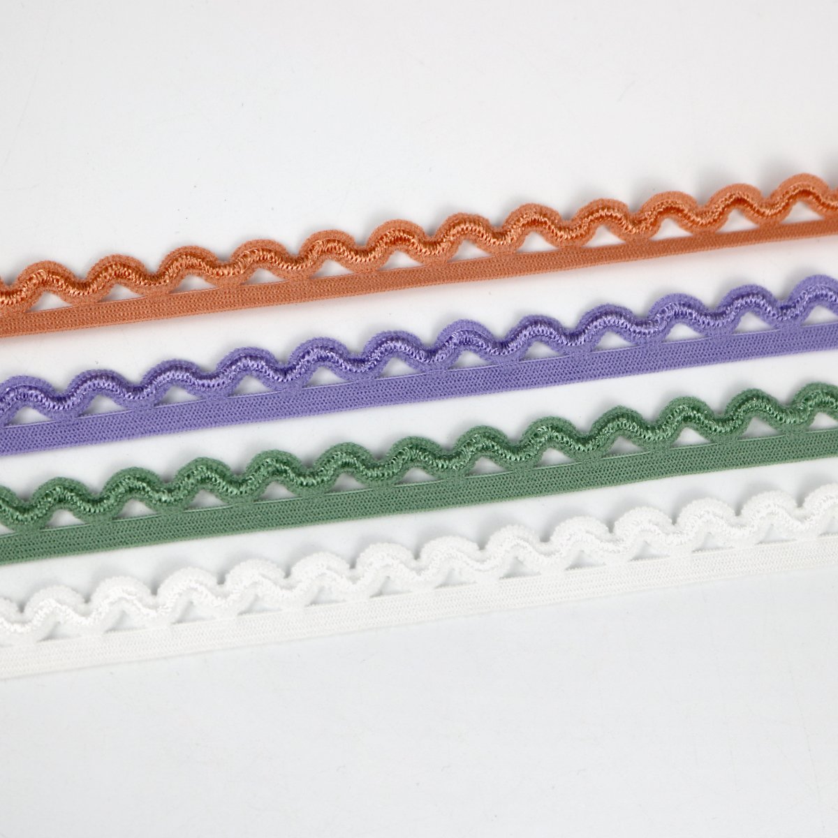 1.5cm Polyester Waves Webbing Women's Breathable Lace Elastic Strap Garment Elastic Band