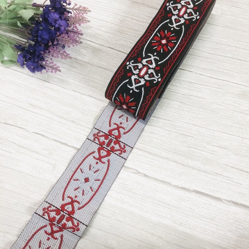 Ethnic Style Lace Jacquard Webbing Woven Tape For Garment Accessories Width 4-5cm ST-909