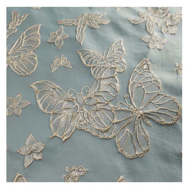 Butterfly jacquard cloth embossed three-dimensional texture embroidery Chinese style Hanfu cheongsam clothing fabric
