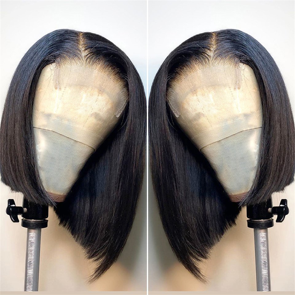 Cheap Brazilian Hair Bob Wig Vendor Short Bob Wigs Human Hair Lace Front Bone Straight Full Lace Human Hair Wigs For Black Women