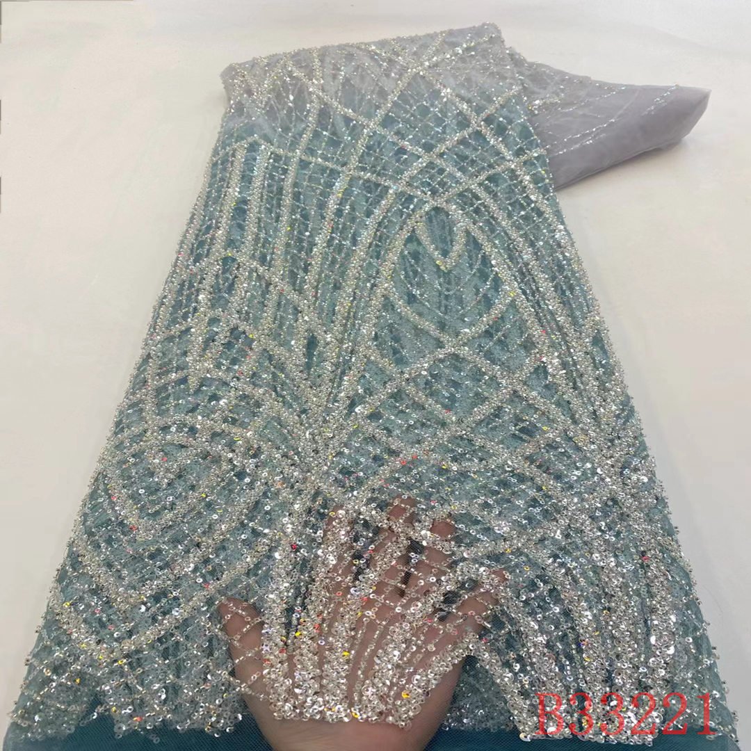 swiss african sequins embroidery tulle guipure lace lace fabric for bridal dress