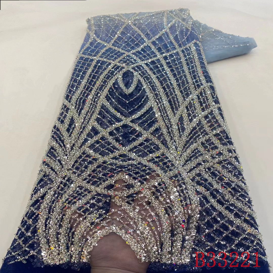 swiss african sequins embroidery tulle guipure lace lace fabric for bridal dress