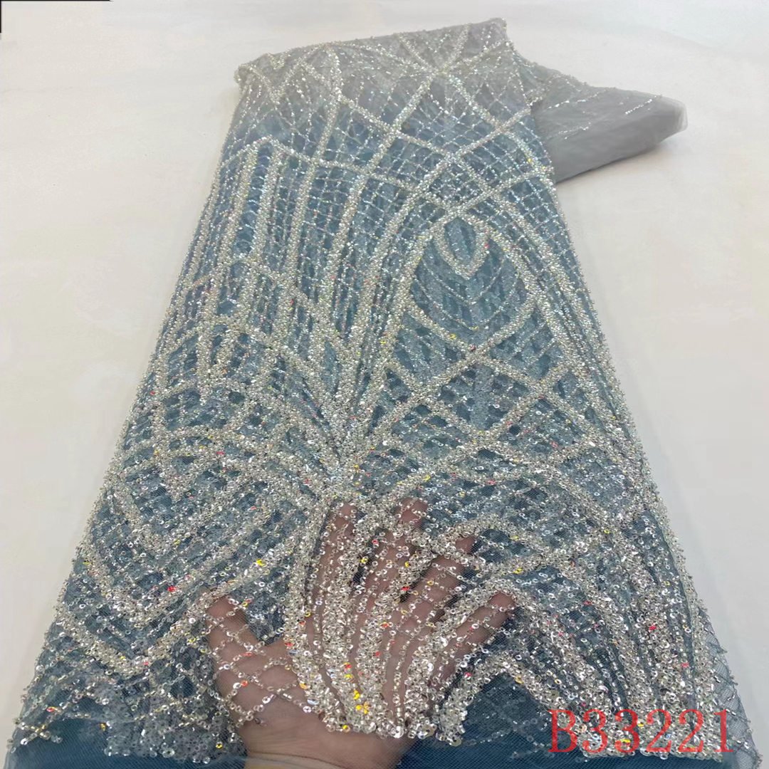 swiss african sequins embroidery tulle guipure lace lace fabric for bridal dress