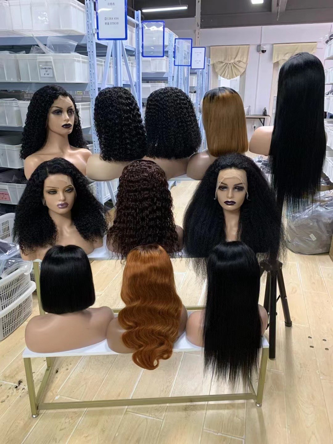 Wholesale Virgin Hair Water Wave Wig Short Curly Brazilian 13x4 Lace Vendor 180% Density Curly Bob Wigs