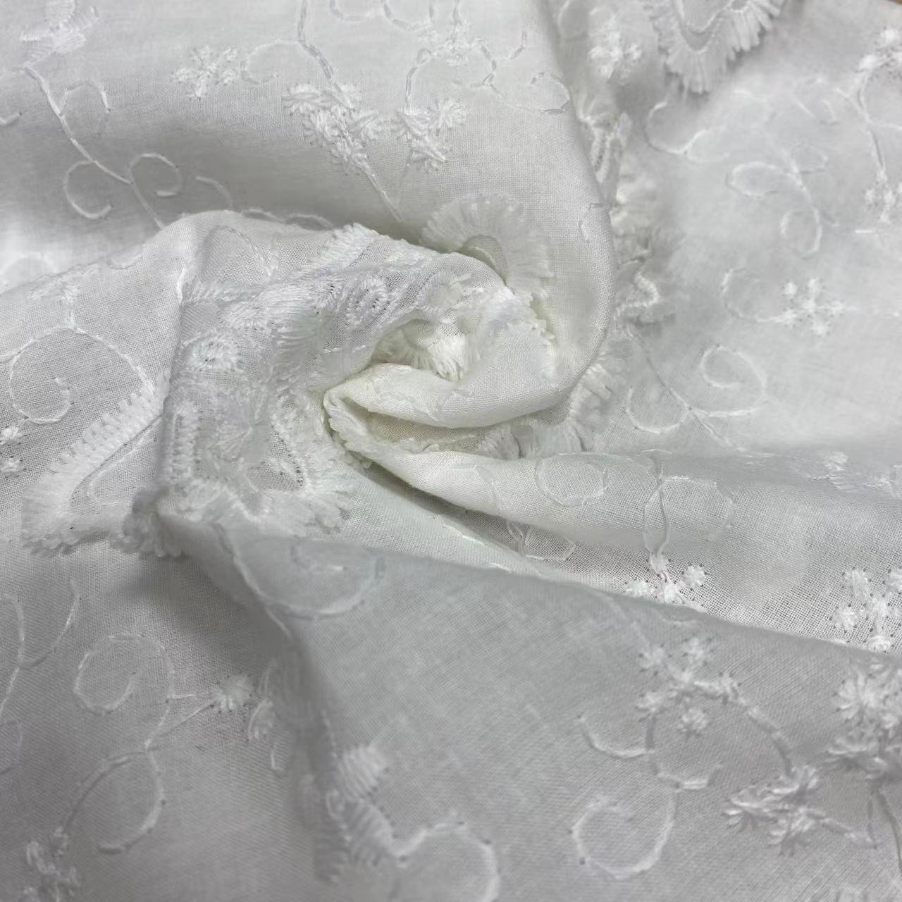 100%Cotton embroidery fabric,embroidery custom fabric printing cotton,Can be made clothing fabrics,Multi-color custom,wholesale