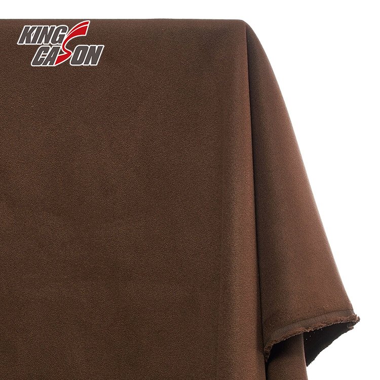 Kingcason Yarn Dyed Suiting Fabric 50% Polyester Blended Knit Supplier Fabrics Light Brushed For Overcoat Rib For Coat Wool