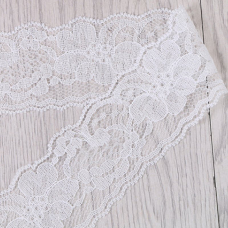 Factory price single-layer black and white water-soluble mesh embroidery lace
