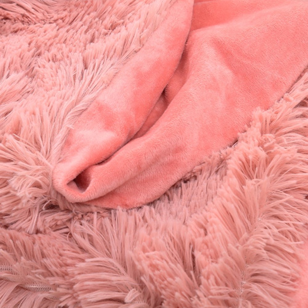 80x120 cm Soft Fluffy Shaggy Warm Plaid Bed Blanket Sofa Bedspread Bedding Sheet Throw Blanket Thick Wool Fleece Duvet Home