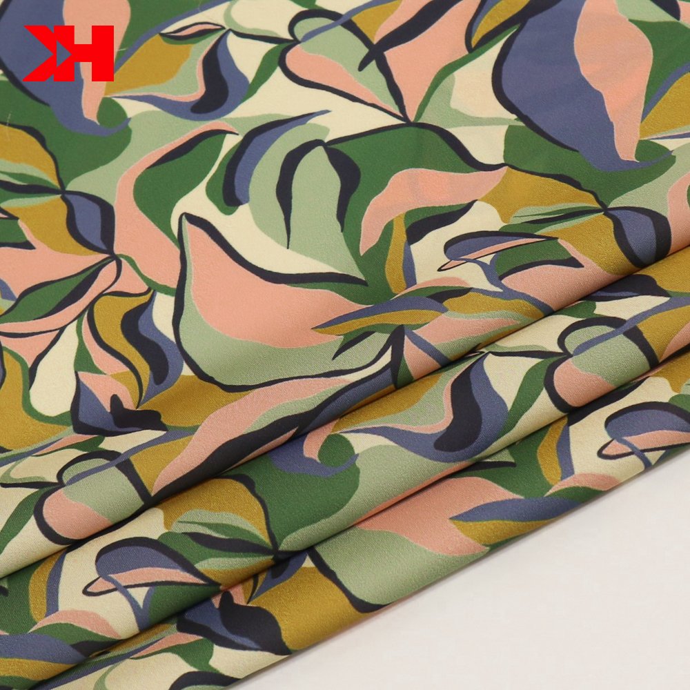 High quality custom digital bridal matte silk satin chiffon fabric digital printing