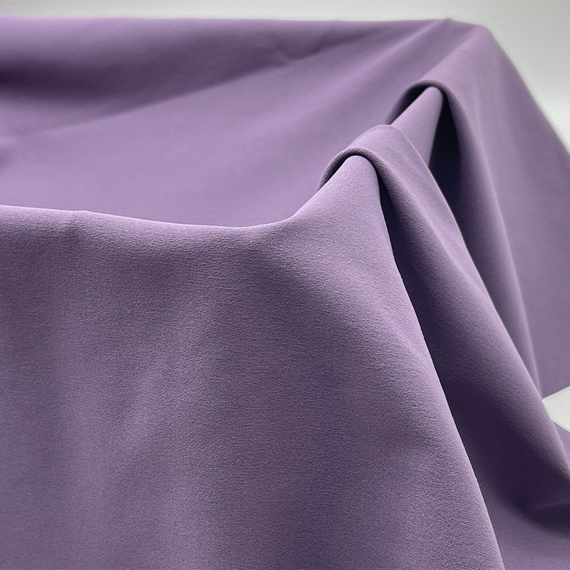 Hot Selling High Stretch Sharkskin Knitted Fitness Clothing Fabric Nylon Spandex Double Stretch Rib Style Yoga Clothing
