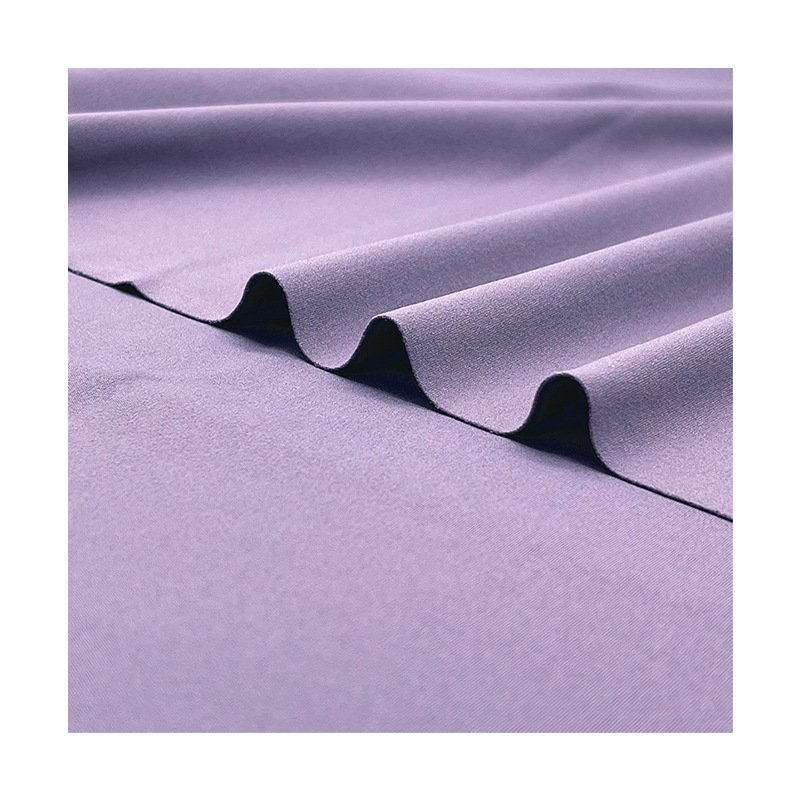 Hot Selling High Stretch Sharkskin Knitted Fitness Clothing Fabric Nylon Spandex Double Stretch Rib Style Yoga Clothing
