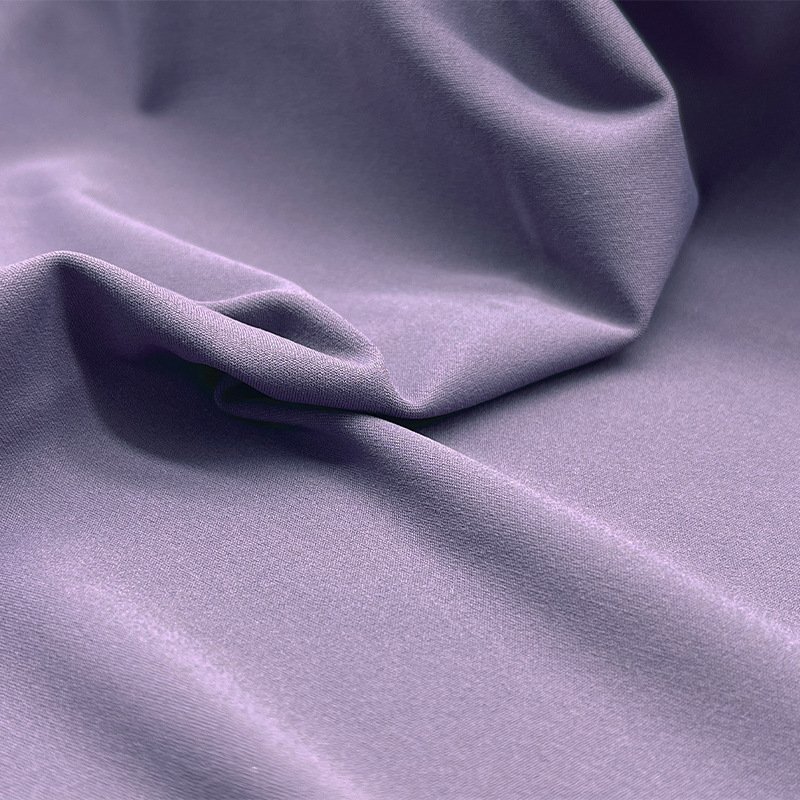 Hot Selling High Stretch Sharkskin Knitted Fitness Clothing Fabric Nylon Spandex Double Stretch Rib Style Yoga Clothing