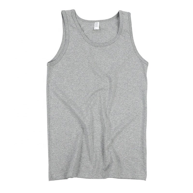 Wholesale Fashionable Summer Custom Men's Tank Tops Breathable Men's 100% Cotton Ribbed Tank Top