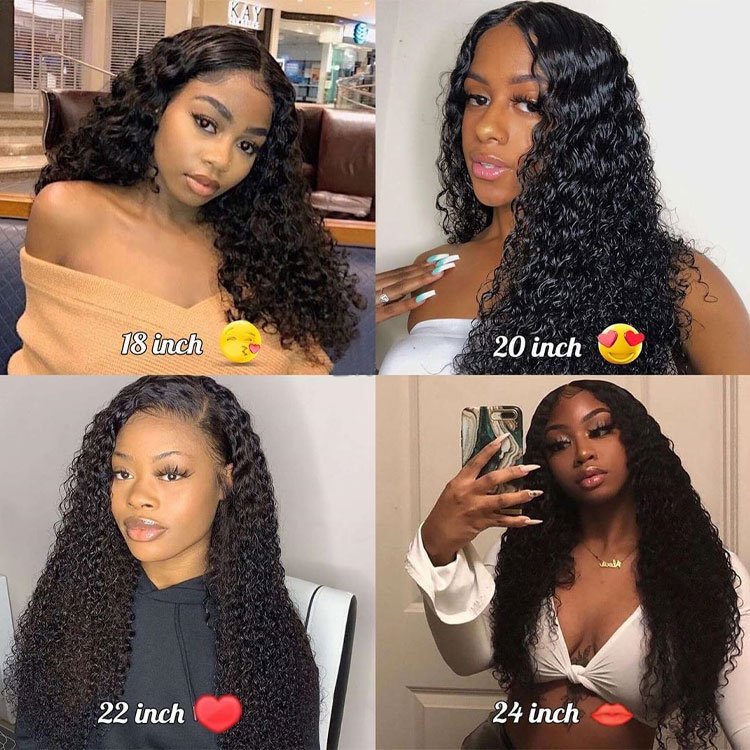 Ready To Ship Glueless Peruvian Human Hair Full Lace Wig Lace Front Wigs Loose Depp Curly 4*4/5*5 Wig