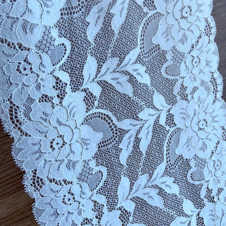 Zeal Lace Trim Fabric High Quality Africa Nigeria Hoh Indian French Chantilly Elastic Broad Lace Trimmings