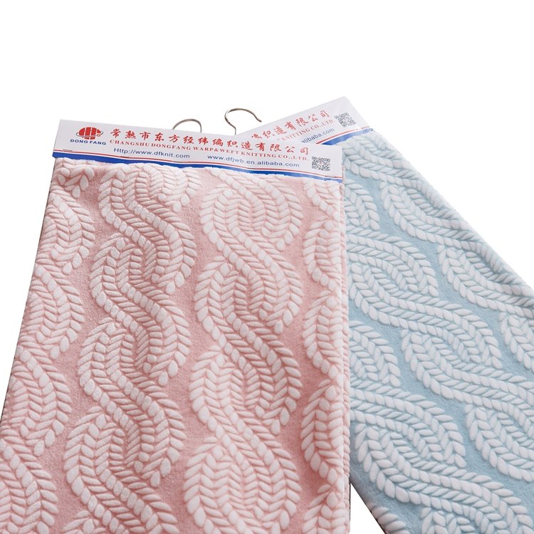 100% polyester velvet burnout bed sheet Flannel jacquard fabrics hometextile heavyweight Blanket jacquard upholstery fabrics mat