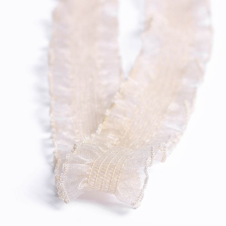 New Arrival Nylon Lace Organza Elastic Band Ribbon for Garment Accessory