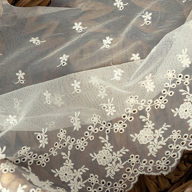 Romantic lace Neckline Wedding dress Embroidery lace