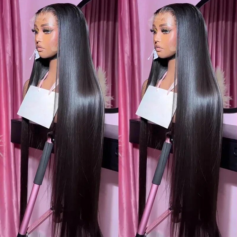 13x4 Straight Remy Human Indian Hair Wigs Glueless Swiss Lace Front Wig Pre Plucked Loose Deep Curly Full HD Lace Wig