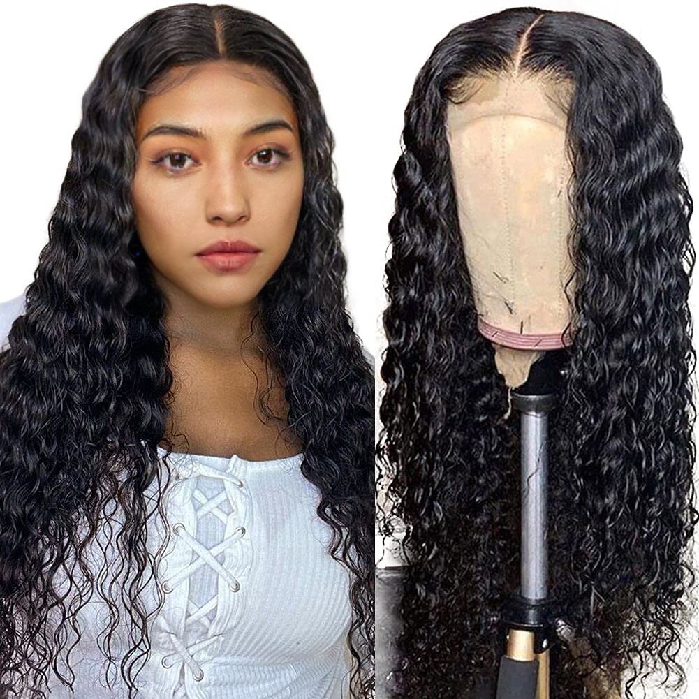 13*4 Transparent Swiss Lace Front Wig Vendor 4x4 Raw Brazilian Wigs All Texture Lace Frontal Wigs For Black Women