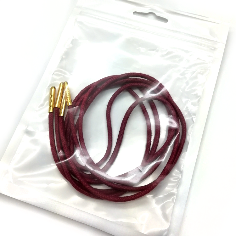 Work boot leather waterproof shoe laces waxed shoelaces waxed shoe laces for leather shoes
