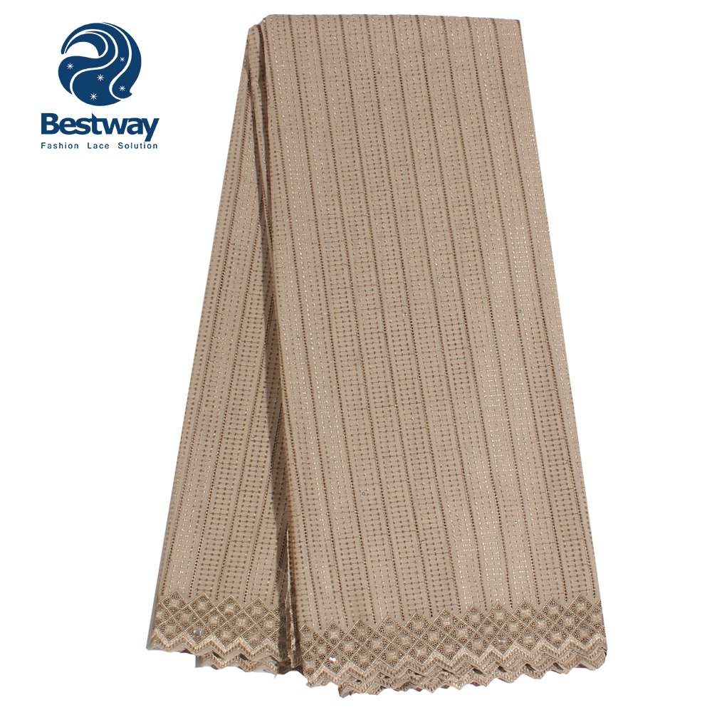 Bestway latest sky blue 100% cotton polish lace for men