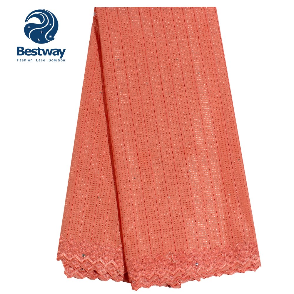 Bestway latest sky blue 100% cotton polish lace for men