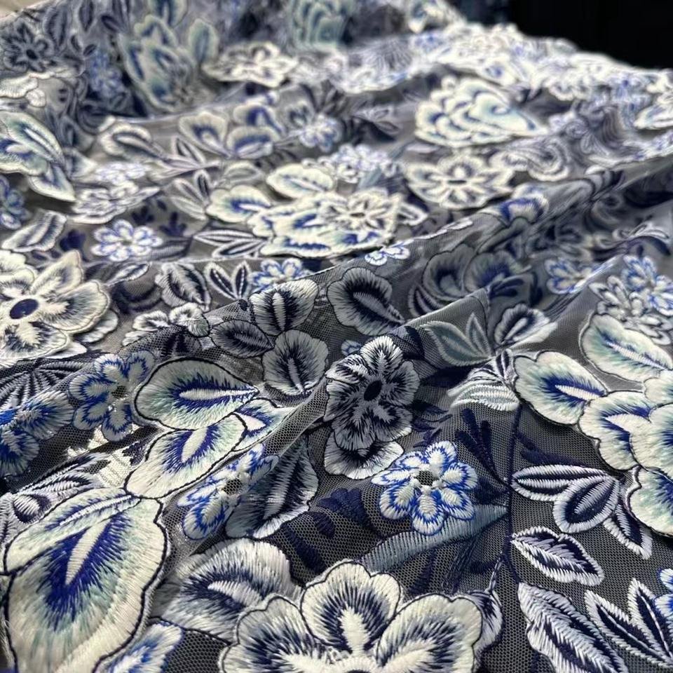 Embroidery High Quality Bazin Brocade Fabric Damask Lace Dress 2023 African Fashion Jacquard Brocade Printed Knitted Warp