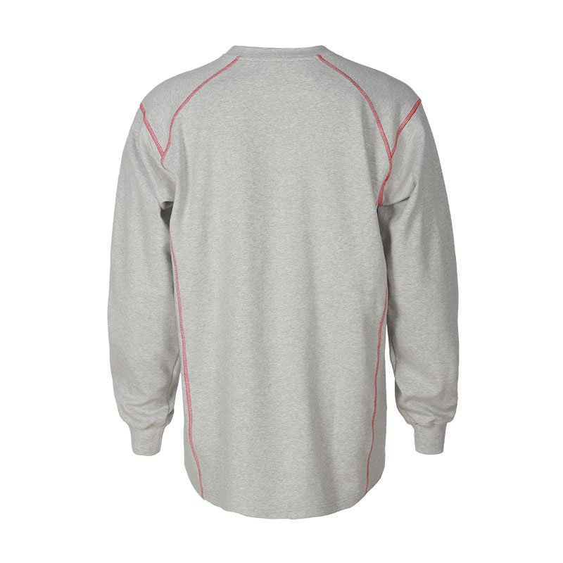 Wholesale 100%Cotton NFPA2112 Flame Retardant Henley Shirt Long Sleeve FR Knitting Shirt