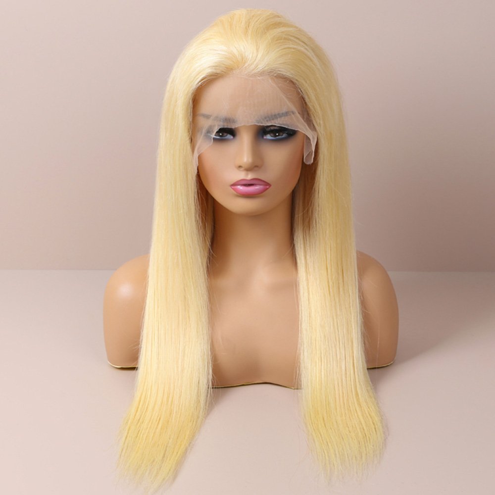 Ghrehair 613 Blonde Lace Front Wigs Human Hair 100% Top Quality Raw Hair Peluca De Cabello Humano 613 Blend Hair For Women