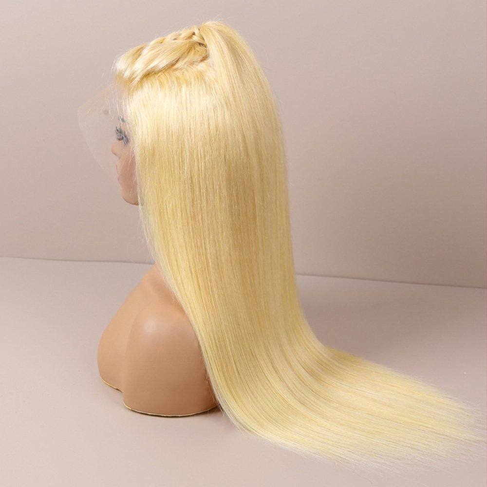 Ghrehair 613 Blonde Lace Front Wigs Human Hair 100% Top Quality Raw Hair Peluca De Cabello Humano 613 Blend Hair For Women