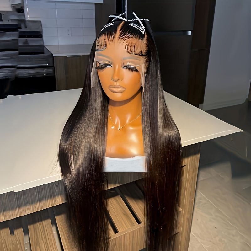 13x6 Lace Front Wigs With Baby Hair Raw Human Hair Pre Plucked 250% Density Glueless HD Lace Frontal Wigs for Black Women