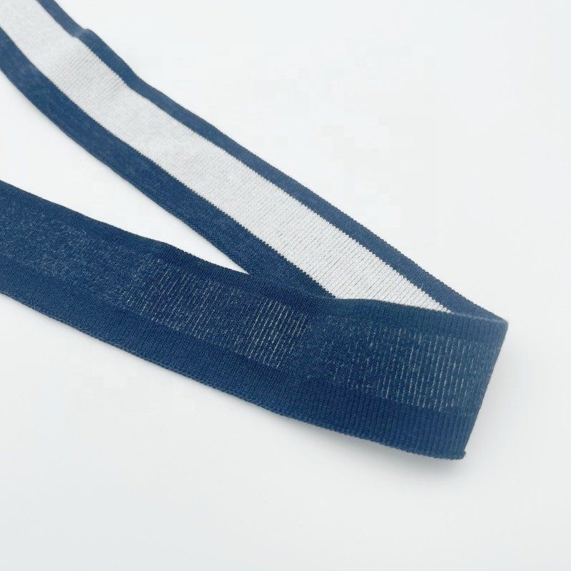 OEM service solid ribbed knit round neck Eco-friendly jacquard knit neck trim rib knit collar