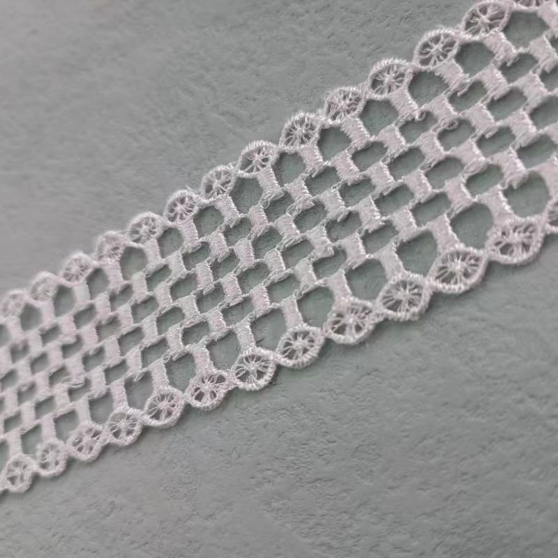 Wholesale polyester embroidery lace width 3.6 cm used for clothing home textile curtain wedding dress ingredients