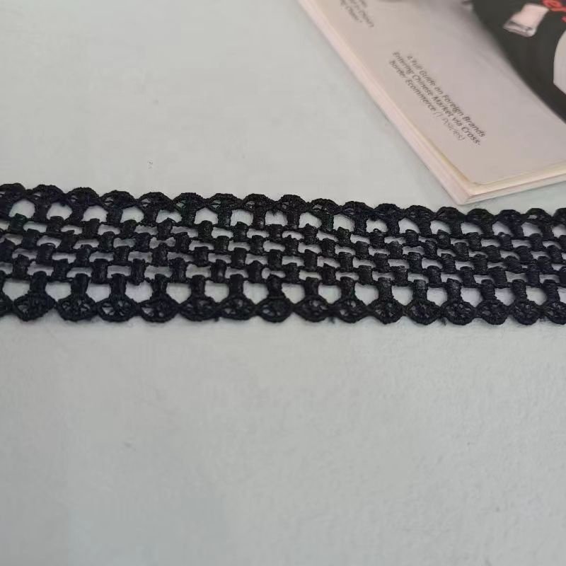 Wholesale polyester embroidery lace width 3.6 cm used for clothing home textile curtain wedding dress ingredients