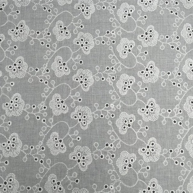 TUTON Top Quality TC Cotton French Beaded Lace Embroidery Fabric For Dress Trim
