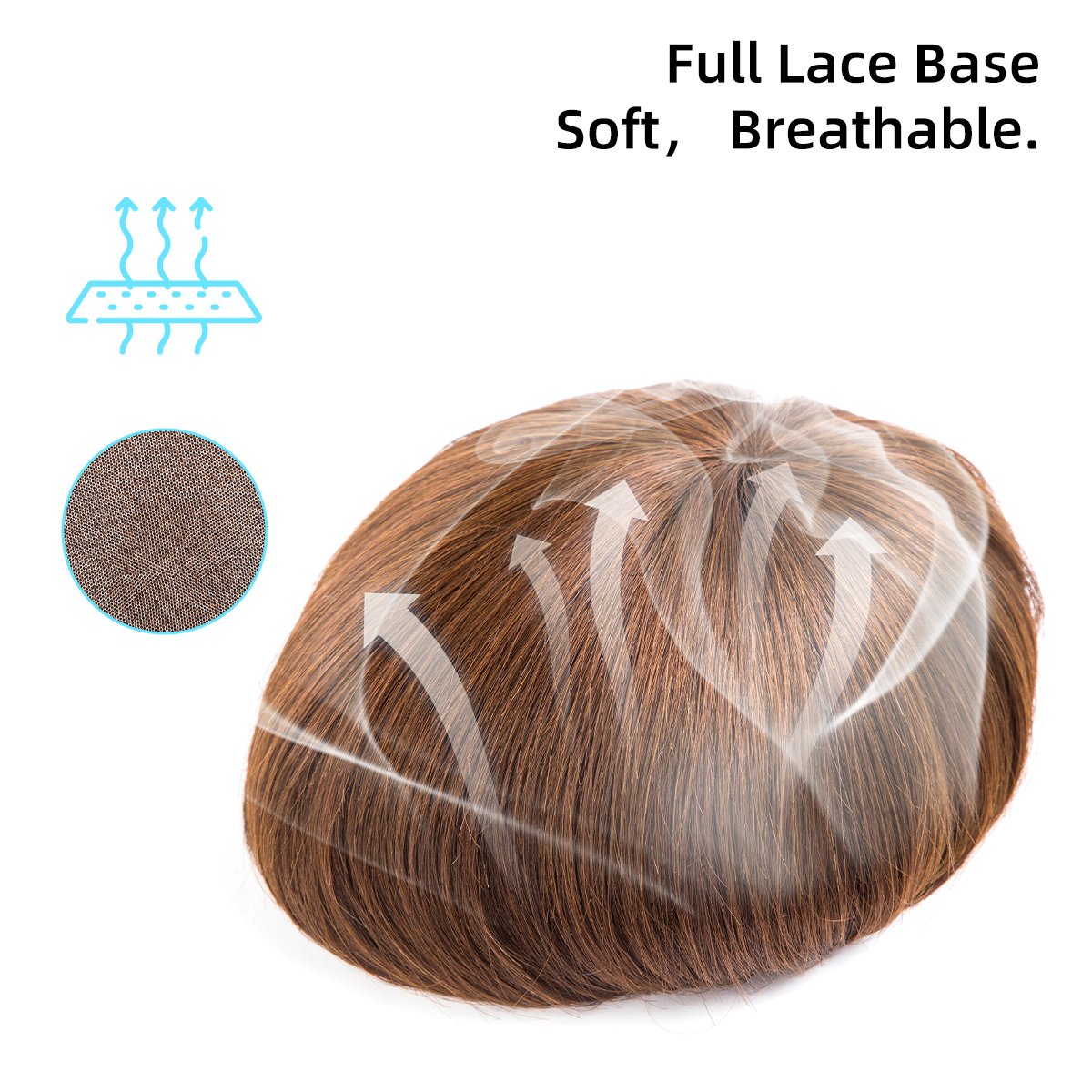 BLT High Quality full French lace base hair System Natural Human Hair extensions wigs Toupee For Men