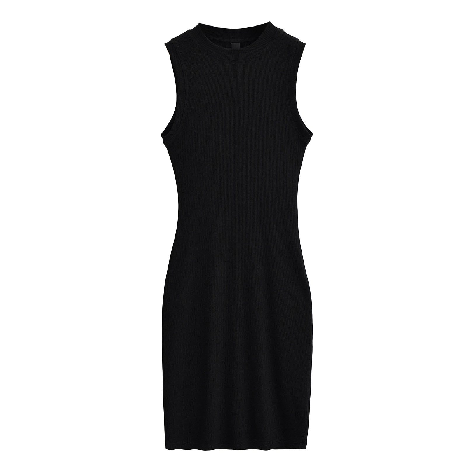 2024 Customized Modal Cotton Ribbed Midi Dress Women's Lounge Sleeveless Dress Tight Casual Tank Top Dress