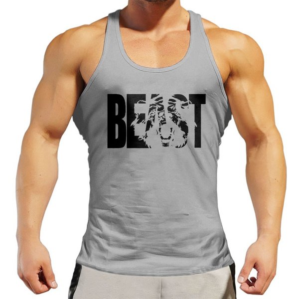 Wholesale cotton crew neck soft plain slim fit custom logo seamless rib tank tops for men fit