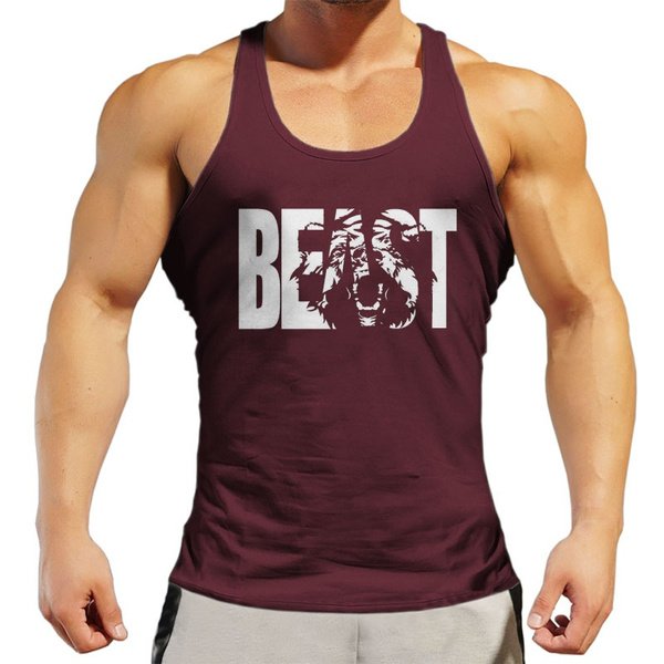 Wholesale cotton crew neck soft plain slim fit custom logo seamless rib tank tops for men fit