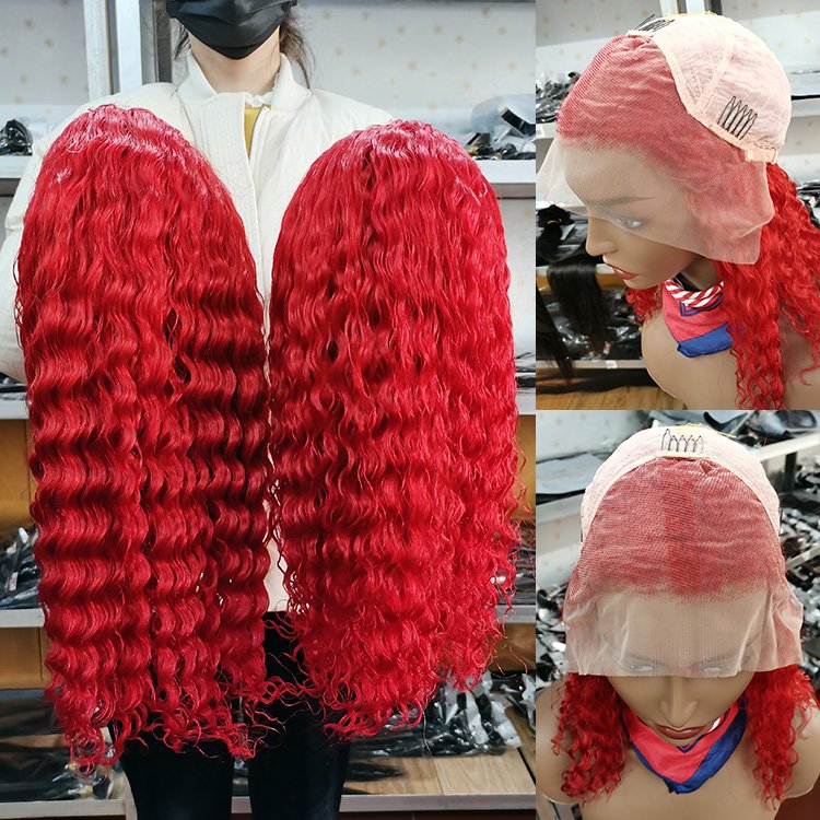 Body Wave HD Transparent Lace Frontal Wig Virgin Brazilian Human Hair Front Lace Wig Red 613 Blonde Human Hair Wigs Women