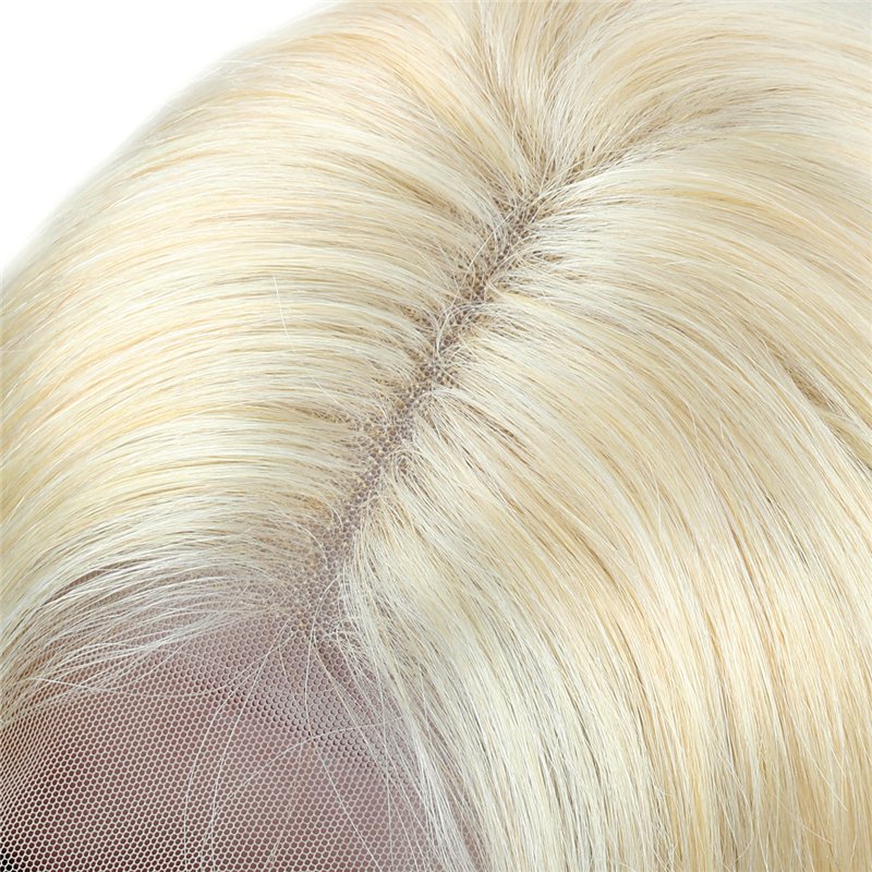 13x4 HD Brazilian Hair Ready to Ship Short Lace Front Wig in Blonde Bob Style Color 613 High Quality Wholesale
