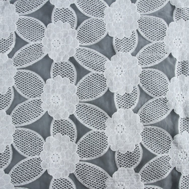 HA-11551E Lace Organza Material Fabric Indian with Embroidery Embroidered Fashion Allover Embroidery Organza Pure Color