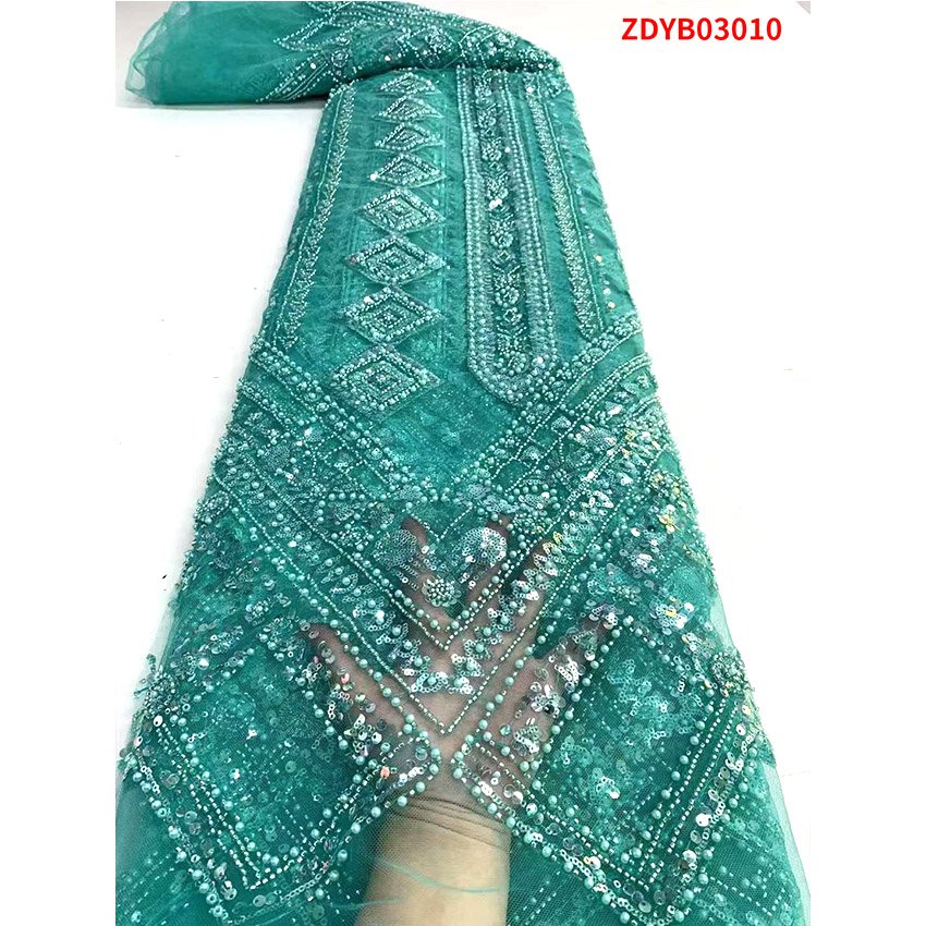 Guipure Lace Fabric Clothing Dress Embroidery Lace France Double Mesh Sequin Tulle Woven Weft French Lace Embroidered